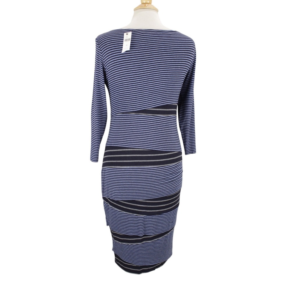 NWT Anthropologie Bailey 44 Beryl Bandage Dress XL Blue‎ Striped Jersey Layered - Picture 6 of 16